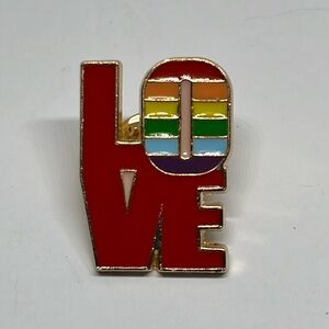 2/$14 LGBTQ Pride‎ Rainbow love is love brooch lapel pin backpack pin hat pin